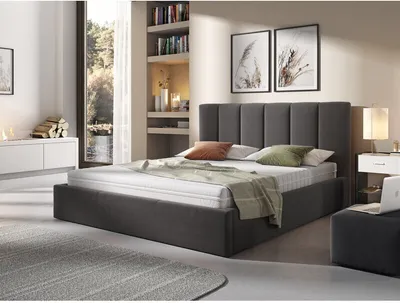 Produktbild von MIRJAN24 Polsterbett Urbis A, Doppelbett mit Bettkasten und Lattenrost, Holzrahmen (Inari 96, Schlaffläche: 140x200 cm)