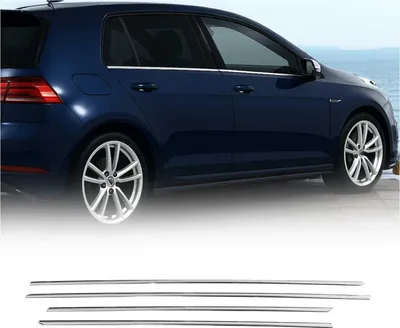 Zdjęcie produktu dla Listwy okienne do VW Golf 2008-2012 stal nierdzewna chrom 4szt