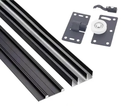 Produktbild von Aluminium-Schienenset für Schiebetüren von Kleiderschränken