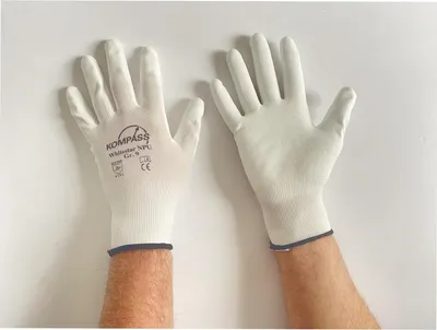 Produktbild von 12 Paar Arbeitshandschuhe Gr.9 Montagehandschuhe Handschuhe weiß