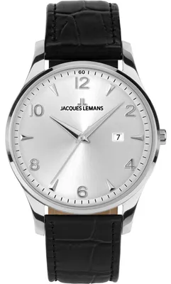 Produktbild von Jacques Lemans Armbanduhr Date London Black Silver