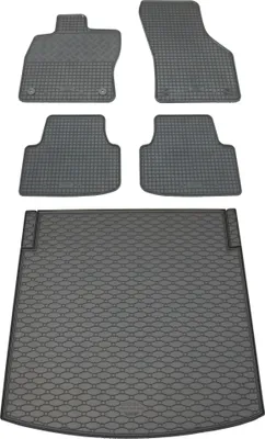 Produktbild von Rigum Gummi Fußmatten + Kofferraumwanne im Set für Seat Leon 4 ST