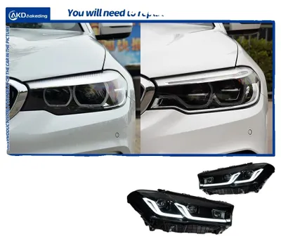 Immagine prodotto di Unità fari, tecnologia LED, compatibile con BMW G30 G38 2021-2023, per 18-20 nero, LED-a