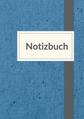 Produktbild von Notizbuch A5 liniert - 100 Seiten 90g/m² - Soft Cover blau meliert -Papier