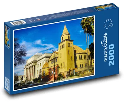 Obrázek produktu pro Puzzle 2000 Historický kostel a ulice - martinpuzzle