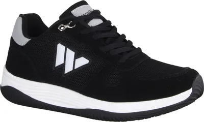 Produktbild von Wellbe Sydney Damen-Sneaker, Black/White, Leder/Textil, Wechselfußbett - Damenschuhe Top Trends, Schwarz, leder/textil (leicht wasserabweisend)