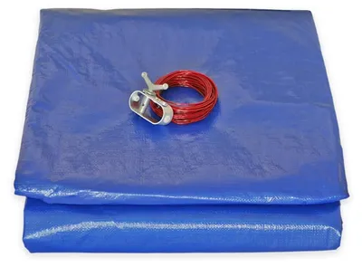 Imagen del producto de Solidchoice - Cubierta para piscina redonda con desagüe, diámetro 6.2 metros