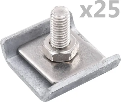 Produktbild von "2026 Promotion" Gittermattenverbinder 25 Sets Silbern - Zaunzubehör CC924