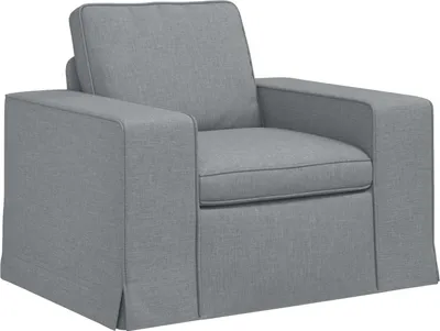 Produktbild von vidaXL Sofa Hellgrau 103 x 80 x 82 cm Stoff