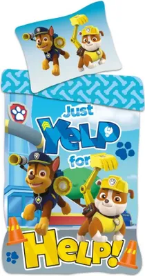 Produktbild von Paw Patrol Help Kleinkind Bettbezug - Rosa - 100 x 135 cm