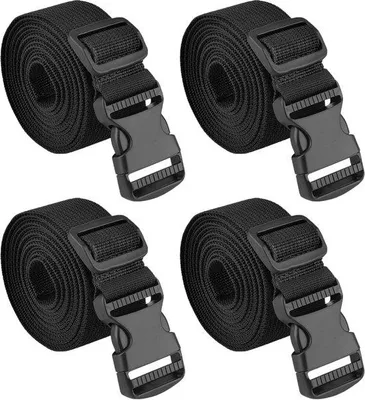 Produktbild von Verschleissfeste Reisetaschenriemen - 4 Stück schwarz 38 mm 15 m