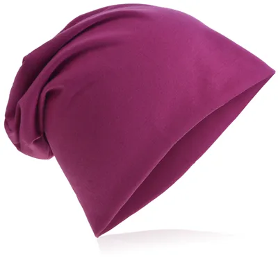 Produktbild von Beanie Muetze Unifarbe Orchidee