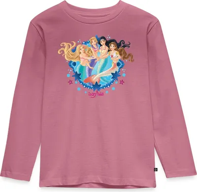 Produktbild von Spreadshirt Schleich Bayala Meerjungfrauen Kinder Premium Langarmshirt, 110/116 (4 Jahre), Mauve