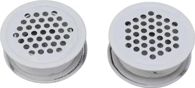 Obrázek produktu pro 2ks kulatý kryt ventilačního otvoru bílý nerezový robustní univerzální kryt ventilačního otvoru pro domácí skříňové skříně kancelářské