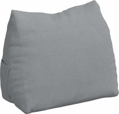 Image de vidaXL Coussin dorsal gris clair 45 x 20 x 35 cm Tissu