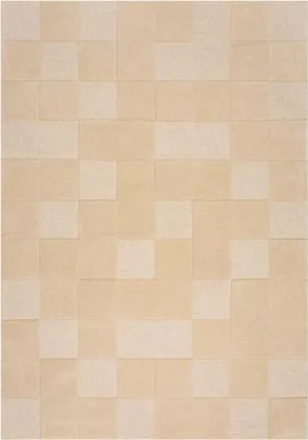 Productafbeelding van 200x290 cm Tapijt, Moderno, Ruitmotief, Natuurlijk
