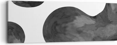 Produktbild von Bild auf Leinwand - Leinwandbild - Einteilig - Abstraktion Form Figur - 90x30cm - Wand Bild - Wanddeko - Wandbilder - Leinwanddruck - Bilder - Wanddekoration - Leinwand bilder - AB90x30-5134