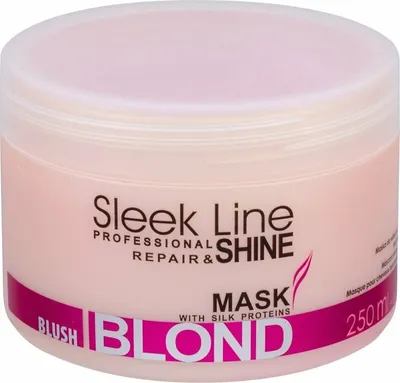 Immagine prodotto di Stapiz Sleek Line Blush Maschera per capelli bionda con seta, 250ml