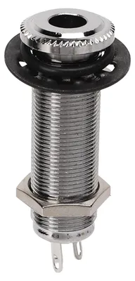 Produktbild von Gitarren-Gewindebuchse, Ersatz-Ausgangsstift aus Messing, gerade, für E-Gitarre und Bass