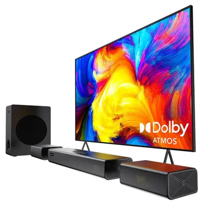 Obrázok produktu pre Zvuková lišta – Domáci kinový systém so subwooferom a podporou Dolby Atmos