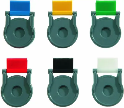 Produktbild von Binderklip Caesar 32x60mm VE=12 Stück Grundfarben sortiert
