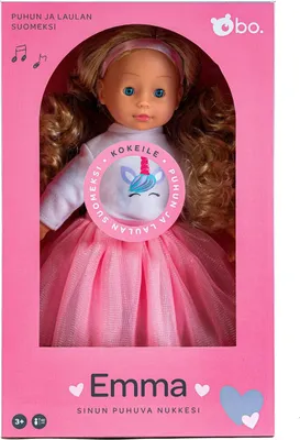 Zdjęcie produktu dla Bo. Interaktywna lalka „Emma” (mówi po fińsku), 40 cm