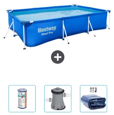 Obrázek produktu pro Bestway Steel Pro, obdélníkový bazén - 300 x 201 x 66 cm - 4dílný - S22297