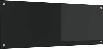 Produktbild von Küchenrückwand Schwarz 110 x 40 cm Gehärtetes Glas