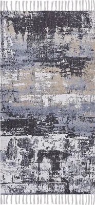 Obrázek produktu pro BELIANI Koberec vícebarevný polyester a bavlna 80 x 150 cm ručně tkaný abstraktní vzor