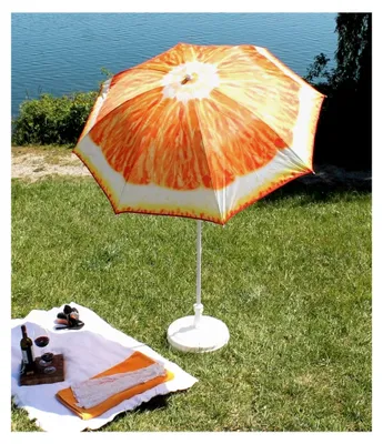 Produktbild von Sonnenschirm für Strand und Garten - Ø160 cm in Orange