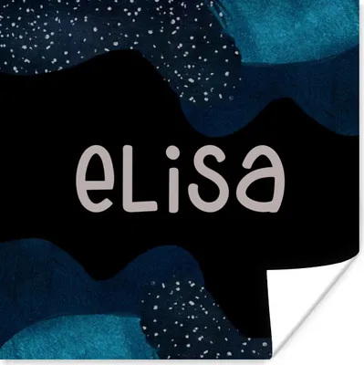 Produktbild von MuchoWow® Poster Elisa - Pastell - Mädchen 100x100 cm - Babyzimmer