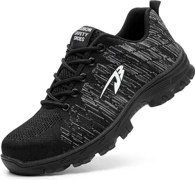Produktbild von Herren- und Damen-Sicherheitsschuhe, Arbeitsschuhe, leicht, sportlich, atmungsaktiv, Schutzschuhe, Stahlkappen, Sportschuhe, rutschfeste Sport-Sicherheitsschuhe