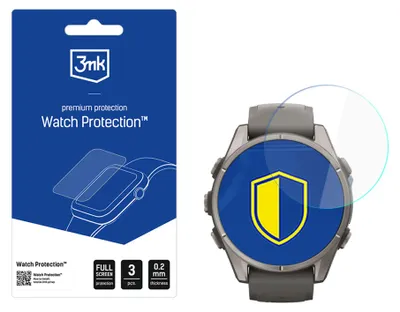Productafbeelding van Hybride glazen bescherming voor Garmin Fenix 9 43mm, 3mk, 3 stuks