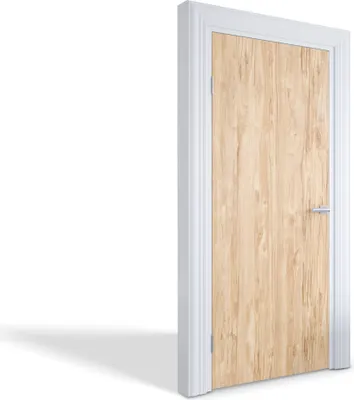 Produktbild von Türfolien Design Selbstklebende Wandsticker Türtapeten - Helles Holz - 95 x 205 cm
