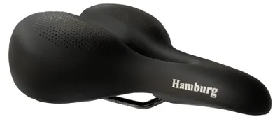 Produktbild von P&P Pro Cycling Bequemsattel Hamburg 040 schwarz, Unisex, 268x255mm, ca. 669g