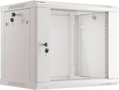 Produktbild von Lanberg WF01-6409-10S, Wandmontiertes Regal, 9U, 60 kg, 18 kg, Grau