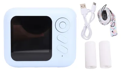Obrázok produktu pre Fotoaparát na okamžité vyvolanie, 48 MP, 2-palcový HD displej, digitálny zoom, prenosný, termotlač, modrý