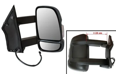 RECHTS Außenspiegel LANG ARM VERSION elektr Wohnmobil für Fiat Ductao III 2006 – Produktansicht