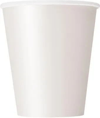 Produktbild von Vera Einweg-Pappbecher, weiß, 266 ml