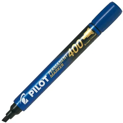 Obrázok produktu pre Pilot Permanent Marker 400, 1 kusov, Modrá, Hrot dláta, Modrá, Plast, 4,5 mm