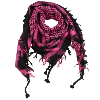 Produktbild von Palituch - schwarz - pink - Kufiya PLO Tuch