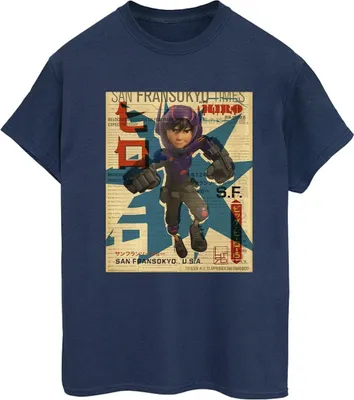 Produktbild von Disney - "Big Hero 6" T-Shirt für Damen BI15473 (XL) (Marineblau)