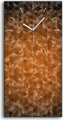 Produktbild von Wandbild Leinwand Bilder Wanduhr 30x60 Abstrakte Kunst Dreiecke Geometrisch - weiße Hände