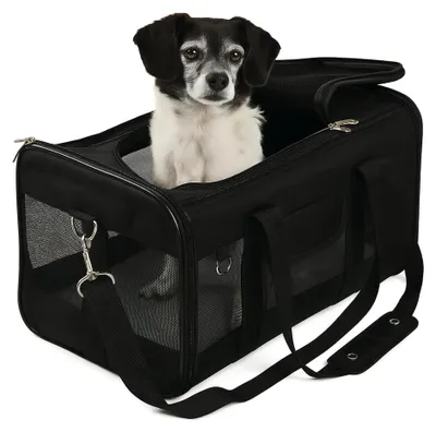 Produktbild von Pets-N-Us Sherpa 11721 Haustier-Tragetasche, groß, Schwarz