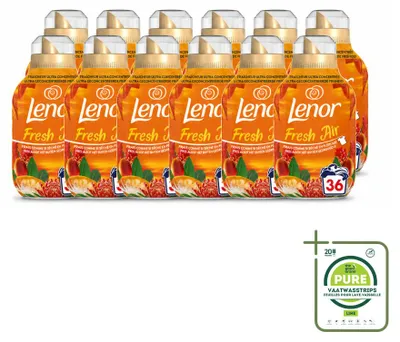 Produktbild von 12 x Lenor Fresh Air Weichspüler Tropensonne - Ultra Konzentriert - Großpackung - 12 Stücke