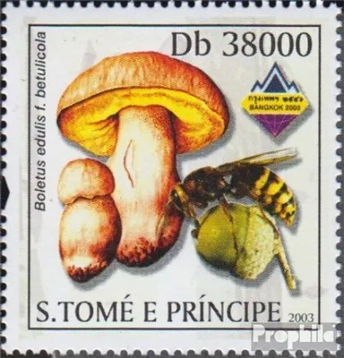 Produktbild von Briefmarken Sao Tome e Principe 2003 Mi 2092 (kompl.Ausg.) postfrisch Pilze und Wespe