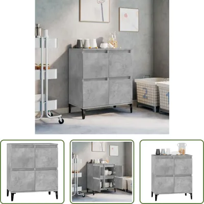 Produktbild von The Living Store Sideboard Betongrau 60x35x70 cm Holzwerkstoff
