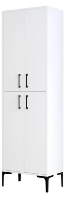 Produktbild von Laino - Großer Mehrzweckschrank, 60x200h cm Weiß, 6 Regale