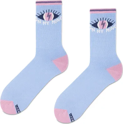 Produktbild von ZOOKSY - Lustige Socken für Dammen and Herren 1 Paar SURF I Größe (41-46) I Bunte Socken I Baumwolle Lange Socken für Gute Laune I Socken mit Einem Thema Surf I Verrückte Socken Unixex I ON MY MIND