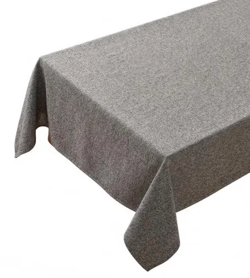 Immagine prodotto di Tovaglia effetto lino, grigia, 140 x 240 cm, lavabile, tessuto jacquard